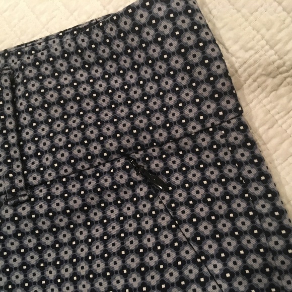 Ann Taylor Navy Pattern Trousers Stretch - Picture 8 of 16